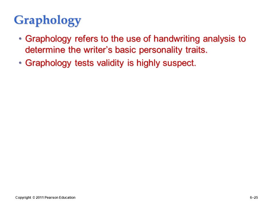 personality test based on handwriting analysis